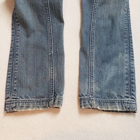 Antik Denim Jeans Womens 26 Blue Low Rise Skinny Embroidered Button Fly Western - Picture 13 of 16